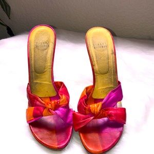 Stuart Weitzman Citrus Nappa Leather Sandals